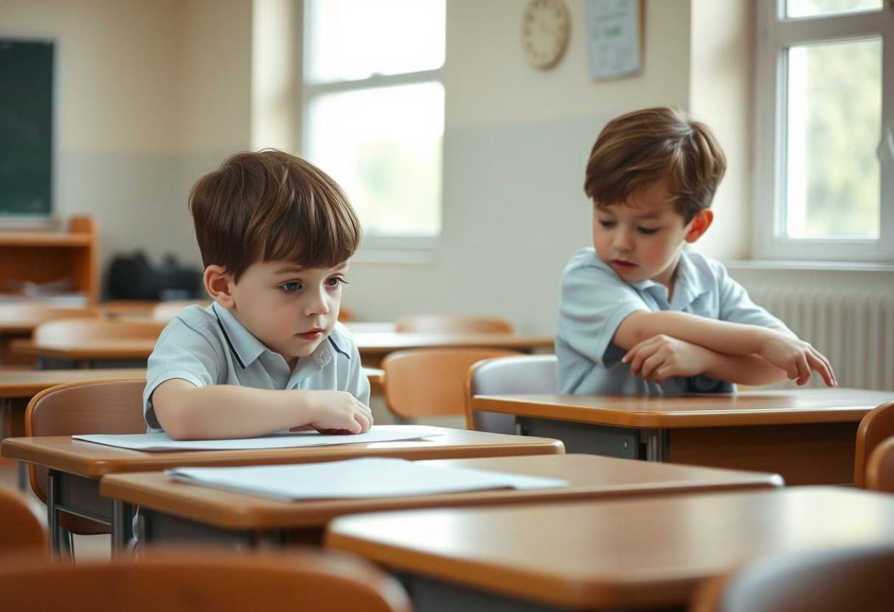 image of two boys with different ADHD symptoms