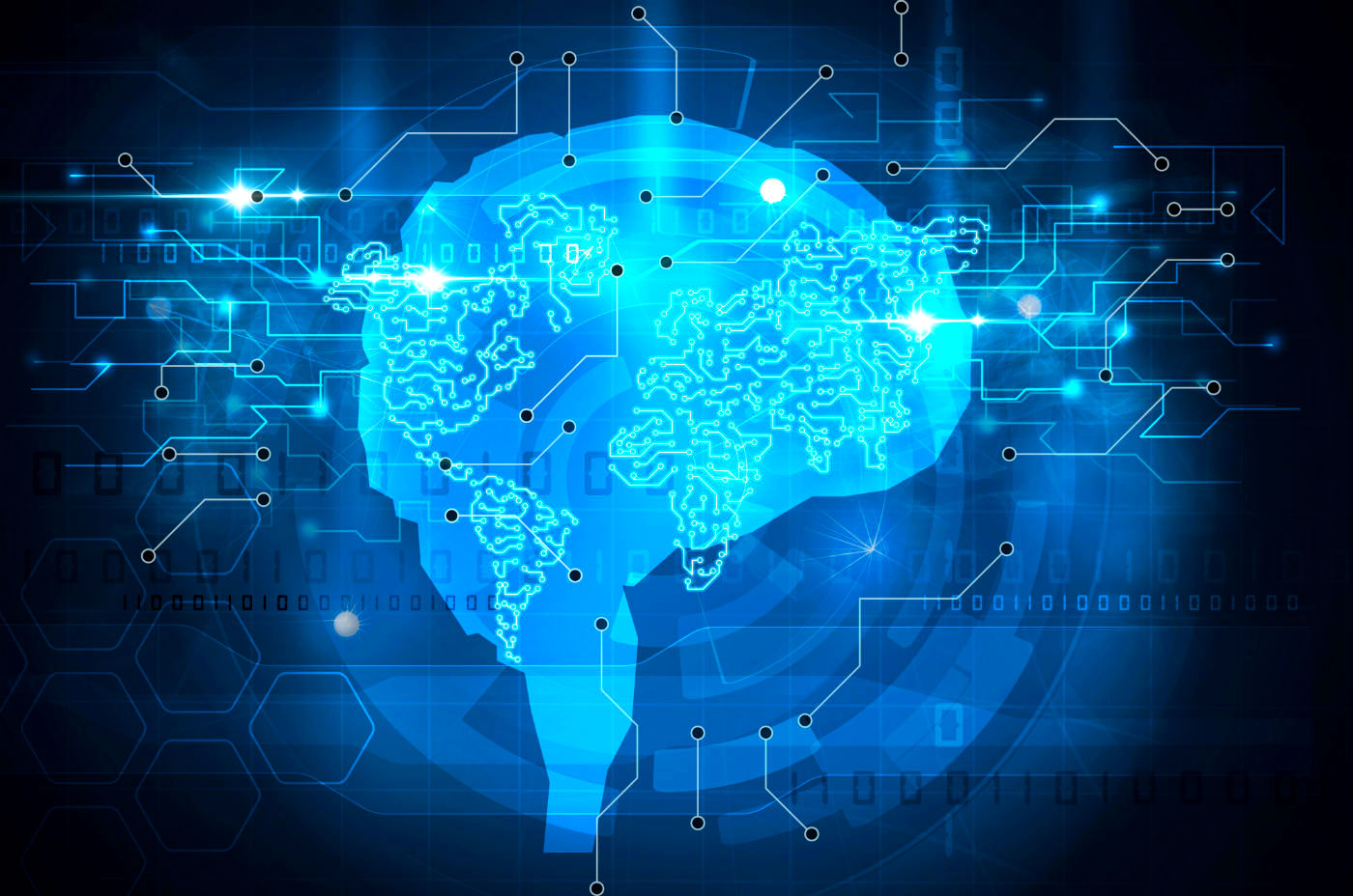 brain with electrical activity