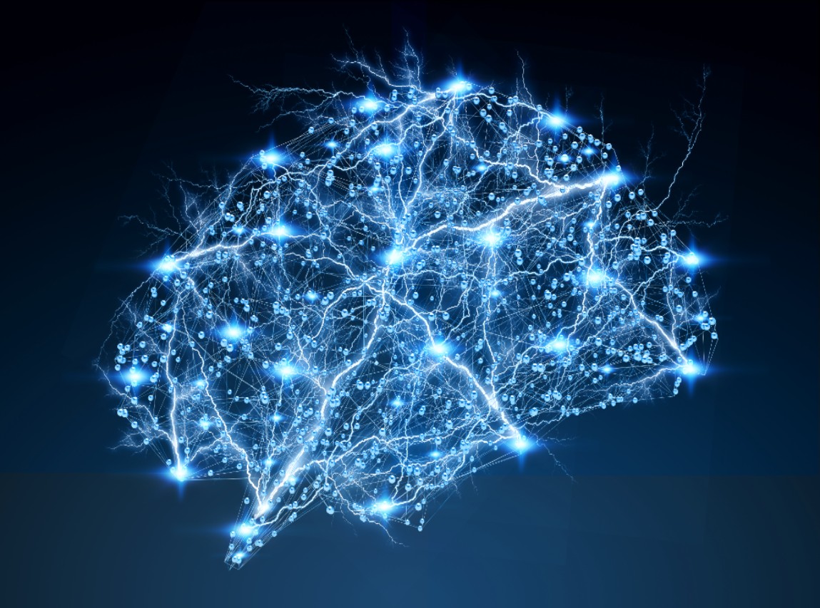 brain graphic representing neuropeptides